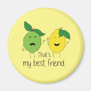 Lemon and Lime Best Friends BFF Magnet