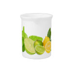 Lemon And Lime Beverage Pitcher at Zazzle