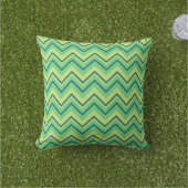 lemon and lime chevron zigzag pillow (Grass)