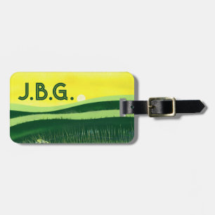 Lemon and Lime Countryside Luggage Tag