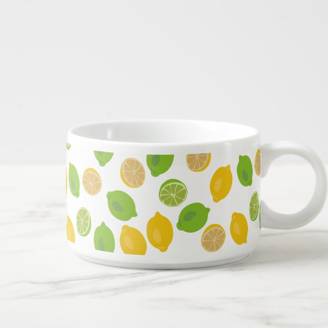 Lemon and Lime Pattern Bowl (Left)