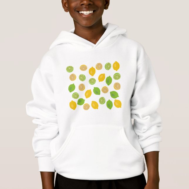 Lemon and Lime Pattern Hoodie (Front)