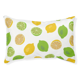 Lemon and Lime Pattern Pet Bed