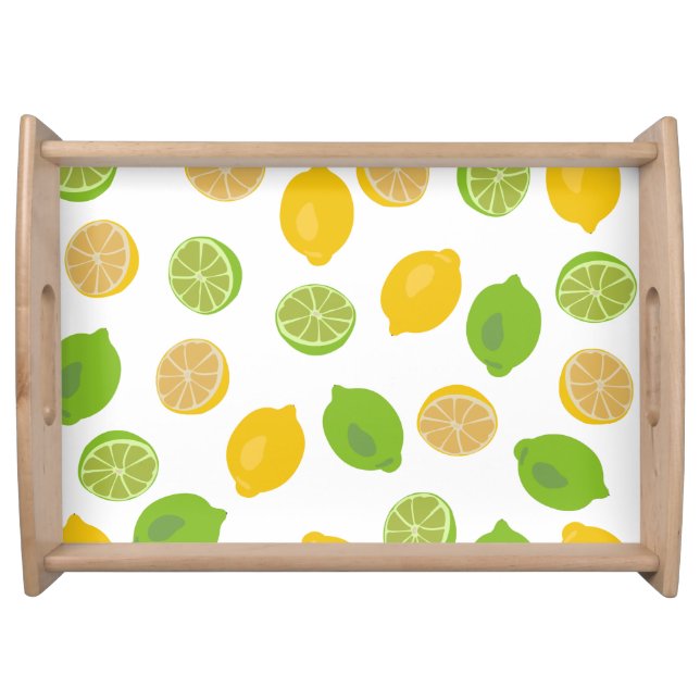 Lemon and Lime Pattern Serving Tray (Front)