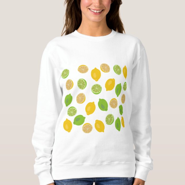 Lemon and Lime Pattern Sweatshirt (Front)