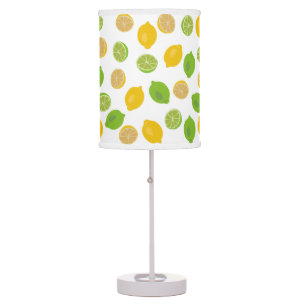 Lemon and Lime Pattern Table Lamp