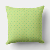 lemon and lime polka dots outdoor pillow (Back)