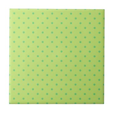 lemon and lime polka dots tile