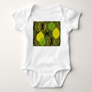 Lemon and lime seamless pattern. baby bodysuit