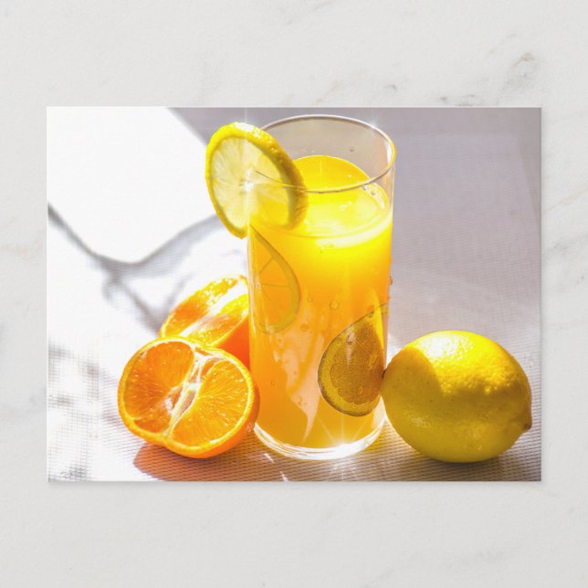 Lemon and Oranges Fruit Photography Postcard (Front)