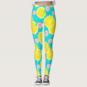 blue lemon leggings