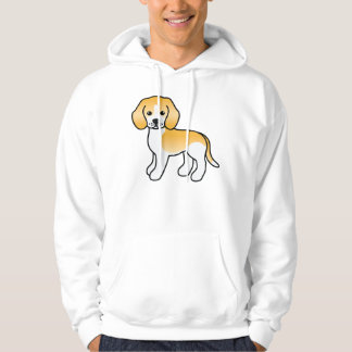 Lemon And White Cute Cartoon Beagle Dog Hoodie