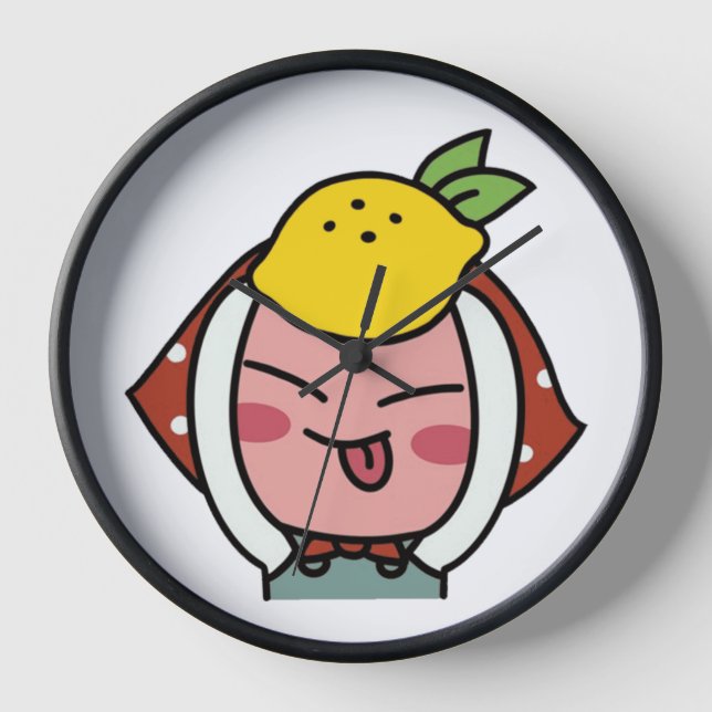 Lemon Apeach Clock (Front)