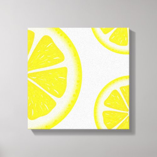 Lemon art canvas print