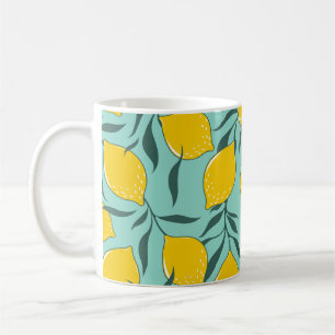 Lemon Art Fashion Abstract Seamless Coffee Mug