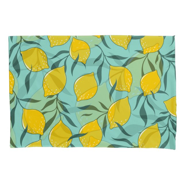 Lemon Art Fashion Abstract Seamless Pillow Case (Front)