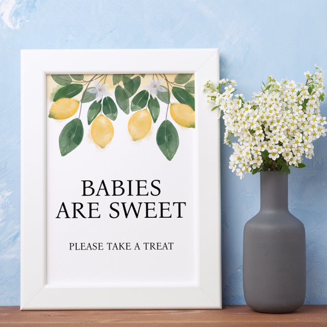 Lemon Babies are Sweet Baby Shower SIgn (Creator Uploaded)
