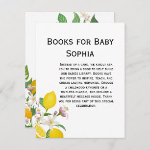 Lemon Baby Shower, Ciao Baby, Italian Theme Enclosure Card