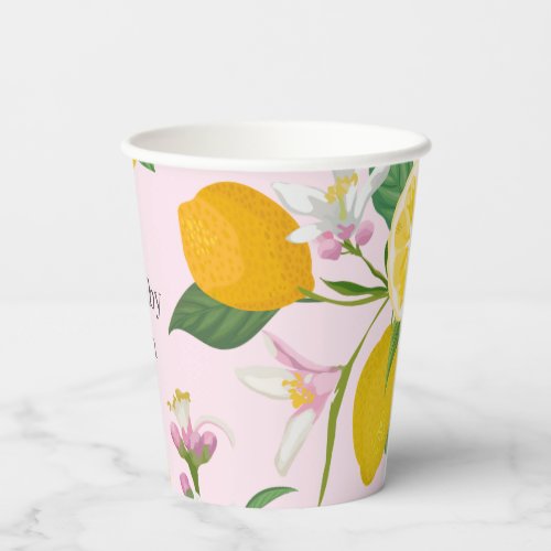 Lemon Baby Shower Ciao Baby Italian Theme  Paper Cups