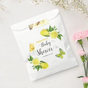 Lemon Baby Shower Cute Citrus Personalized Party Favor Bag