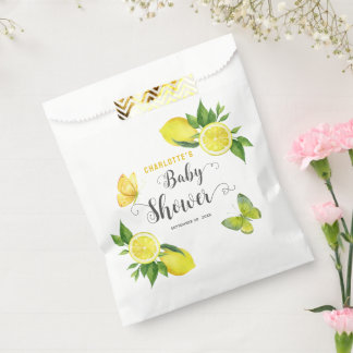 Lemon Baby Shower Cute Citrus Personalized Party Favor Bag