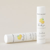 Lemon Baby Shower Elegant Watercolor Modern Lip Balm