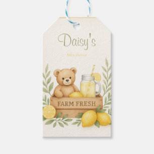 Lemon Baby Shower Favor Tags 