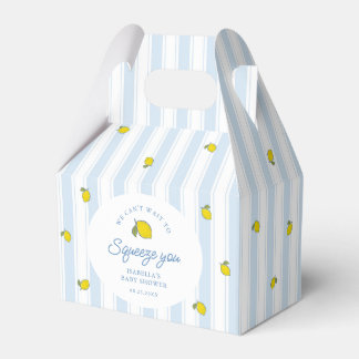 Lemon Baby Shower Gender Neutral Favor Boxes