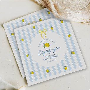 Lemon Baby Shower Gender Neutral Napkins