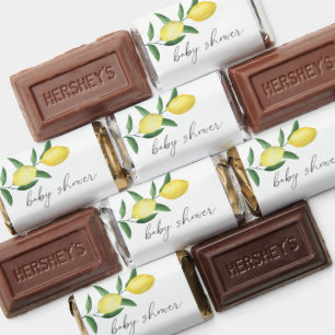 Lemon - baby shower hershey's miniatures