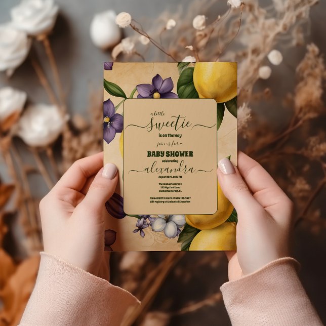  Lemon Baby Shower Invitation (Creator Uploaded)