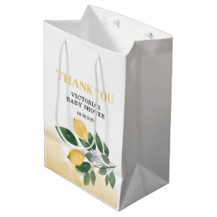 Lemon Baby Shower Medium Gift Bag