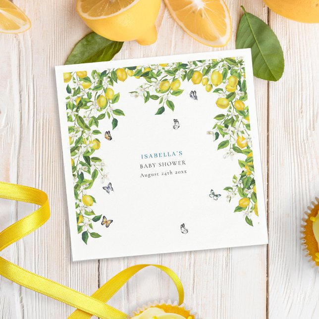 Lemon Baby Shower Napkins (Creator Uploaded)