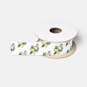 Lemon Baby Shower Satin Ribbon