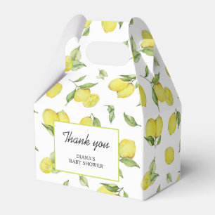Lemon Baby Shower Thank you Favor Boxes