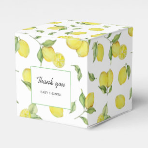 Lemon Baby Shower Thank you Favor Boxes