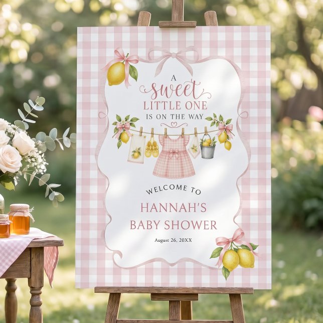 Lemon Baby Shower Welcome Foam Board (Creator Uploaded)