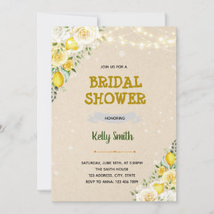 Lemon baby sprinkle invite