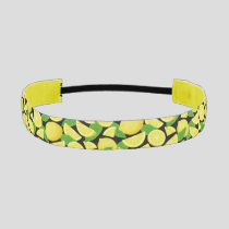 Lemon Background Athletic Headband