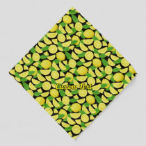 Lemon Background Bandana