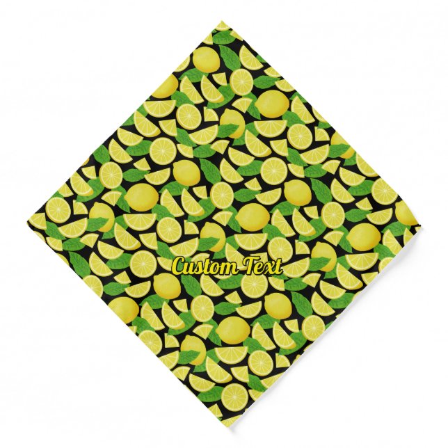 Lemon Background Bandana (Front)