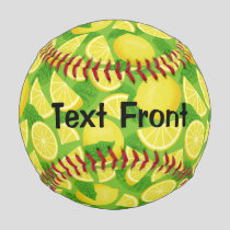 Lemon Background Baseball