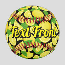 Lemon Background Baseball