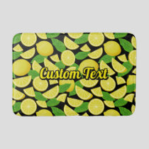 Lemon Background Bath Mat