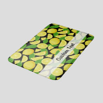 Lemon Background Bath Mat