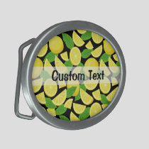 Lemon Background Belt Buckle