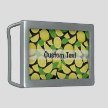 Lemon Background Belt Buckle