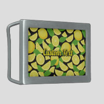 Lemon Background Belt Buckle