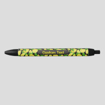 Lemon Background Black Ink Pen