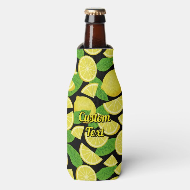 Lemon Background Bottle Cooler (Bottle Front)